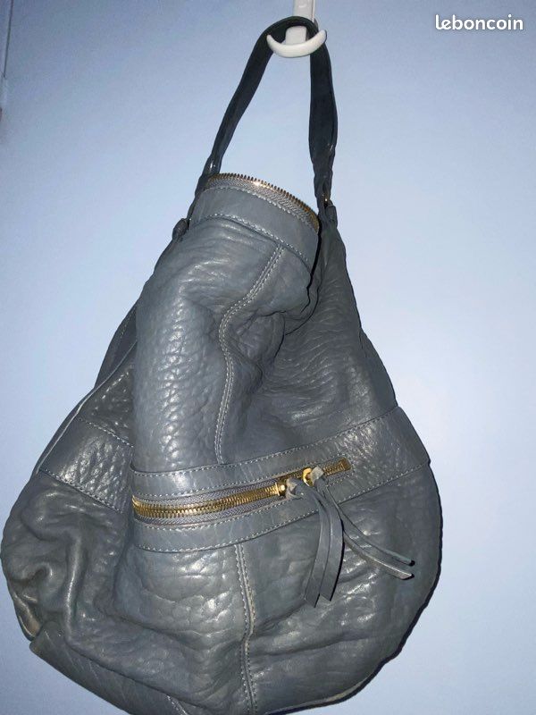 Sac Gérard Darel modèle MIDDAY MIDNIGHT Bleu Gris Accessoires