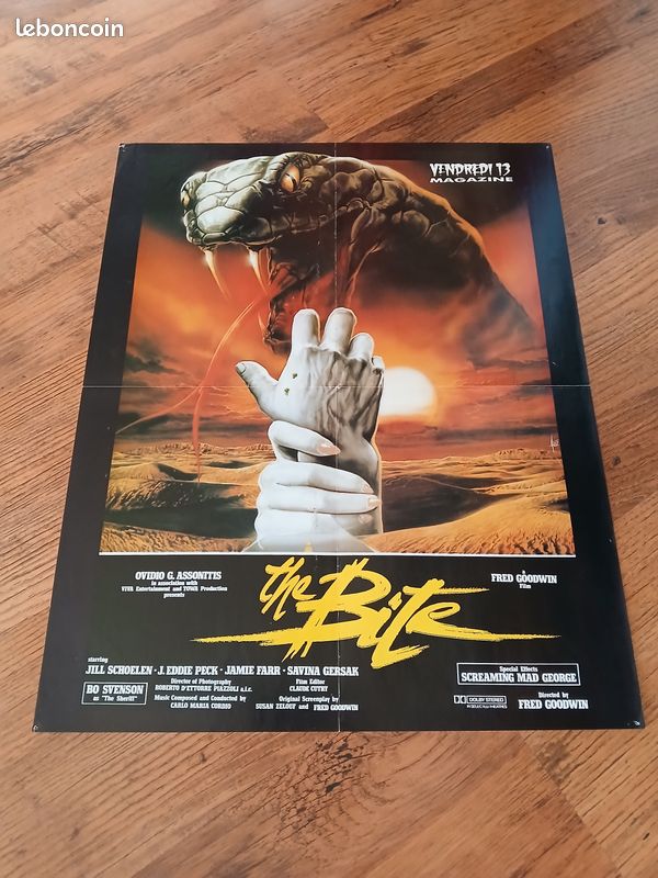 Poster double face " the bite / the horror show " années 80 (image 2)