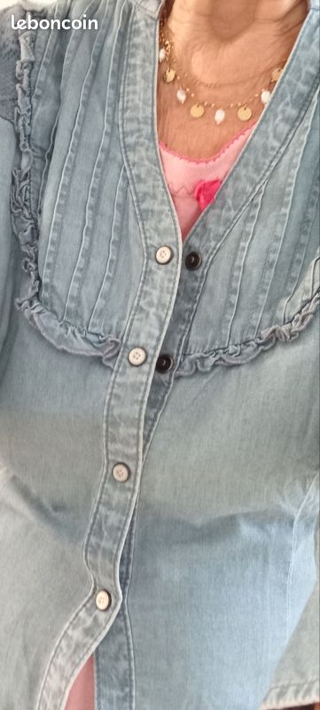 Chemise femme en jean (image 1)