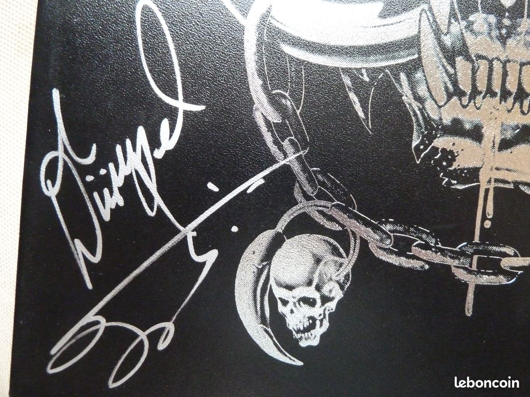 MOTORHEAD"No remorse" double vinyle pochette cuir signé par 3 membres (image 4)