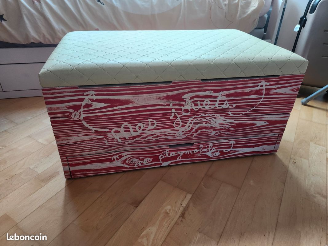 Coffre a jouets banquette (image 1)