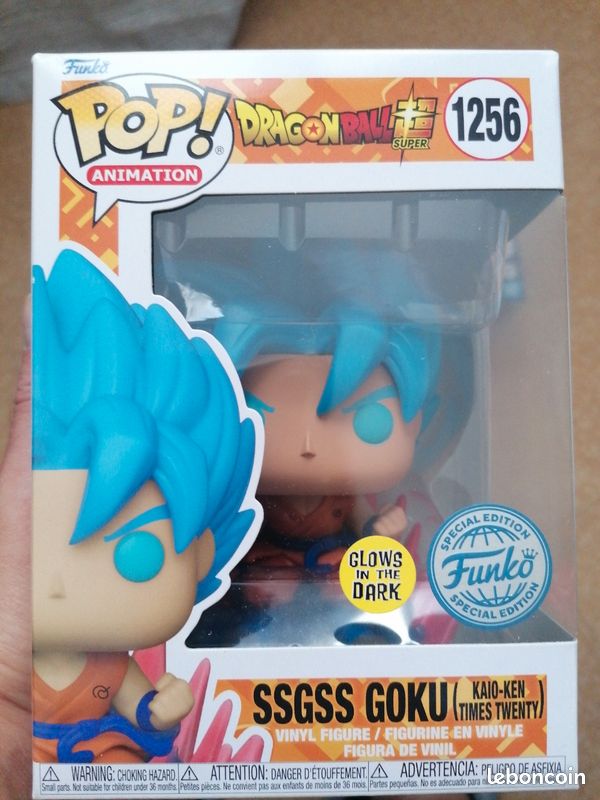 Kaio Ken Super Saiyan Blue Pop Funko Pop Son Goku Blue