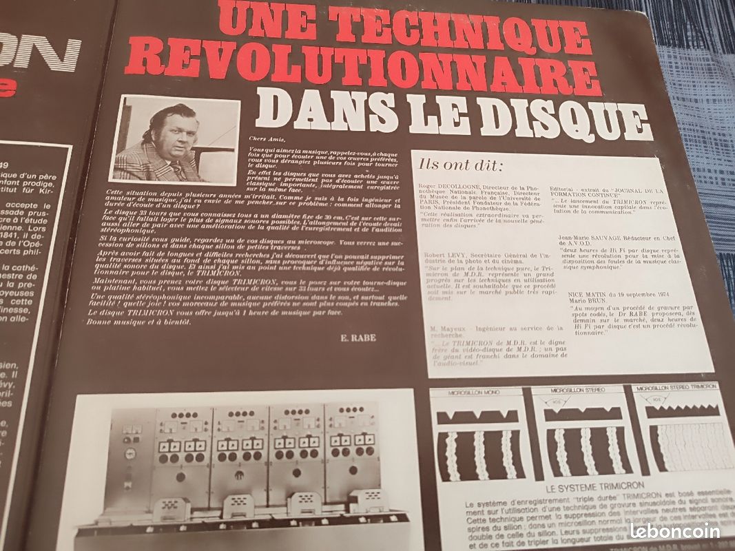 Disque Vinyl vintage "Musique légère du 19ème siècle" (image 4)