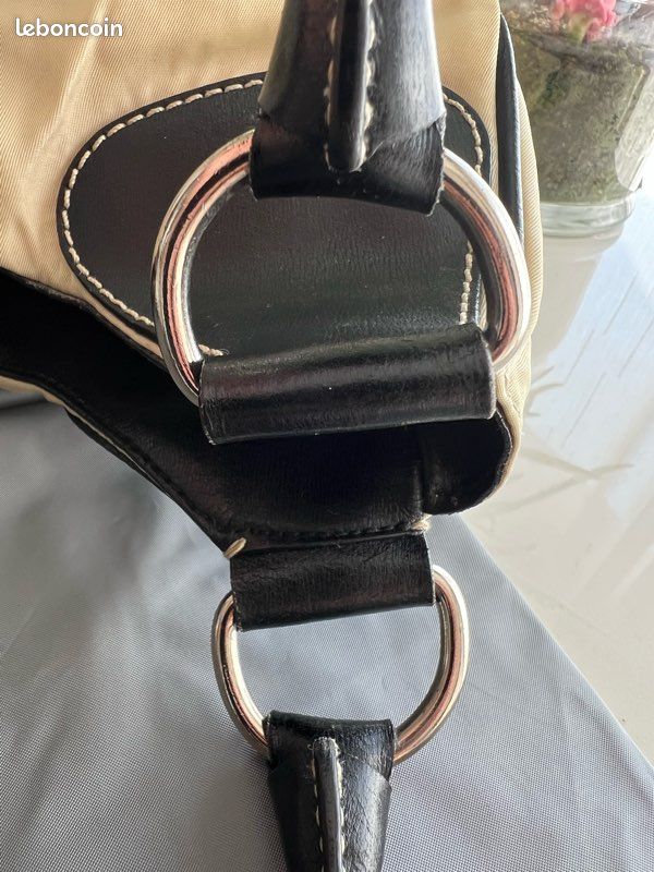 Sac « Prada Cleo », ivoire et noir (image 7)