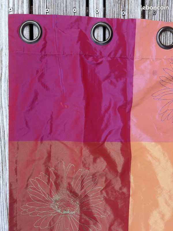 3 rideaux taffetas polyester (image 7)