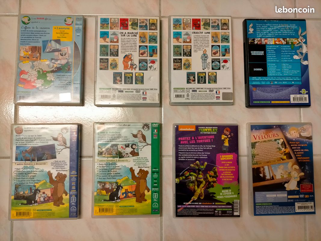 DVD dessins animés (Tintin, Babar, Petit ours) (image 4)