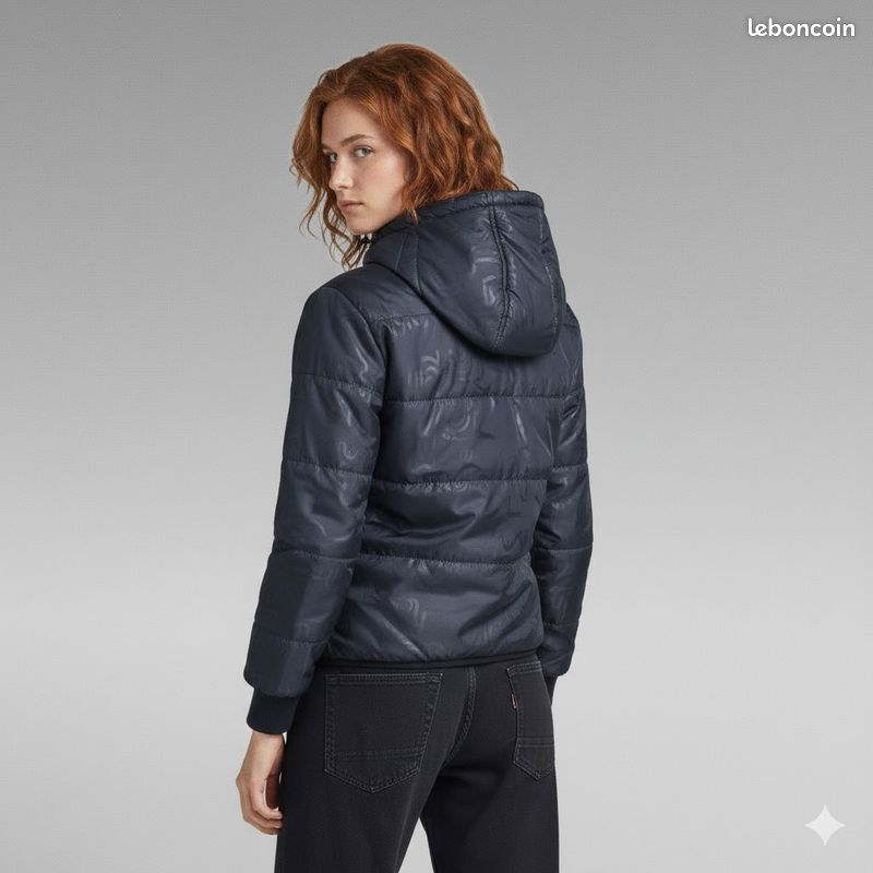 Veste à Capuche G-Star Pour Femme, Taille 36, Kaki, Style Décontracté, Coupe Ample