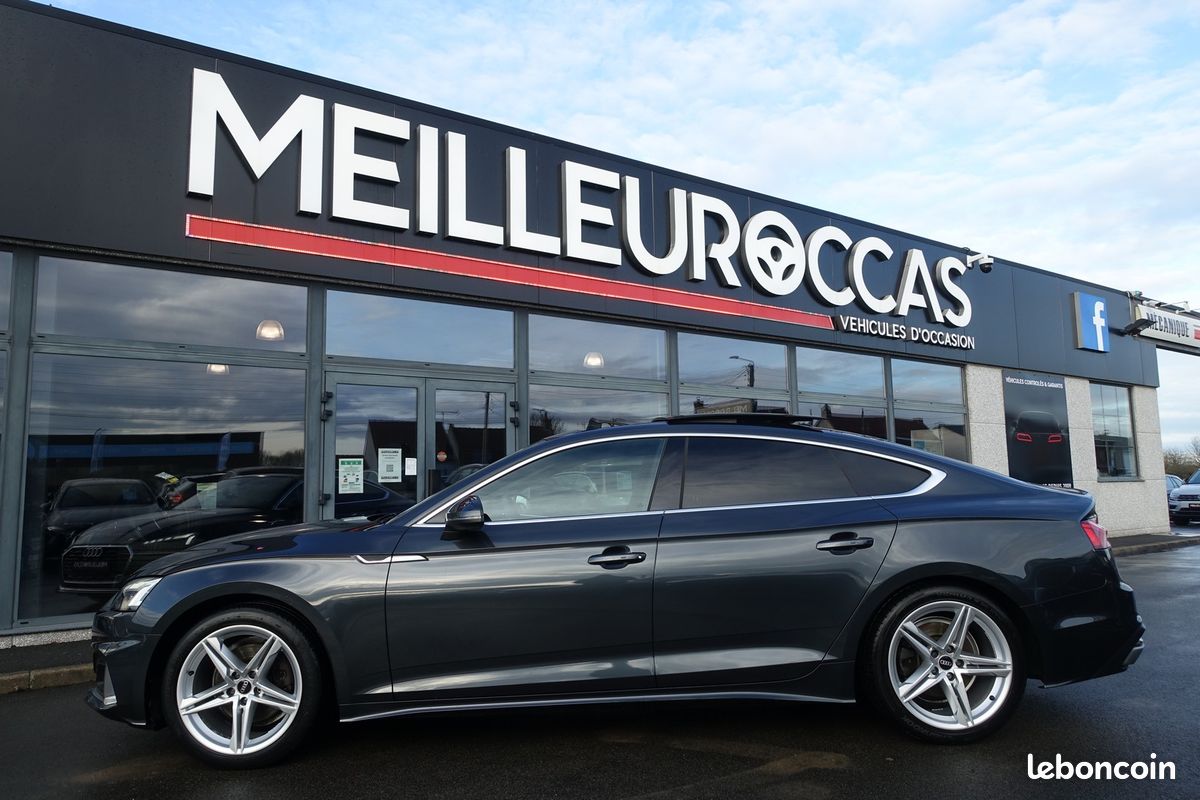 A5 Sportback 30 Tdi S-Tronic Mhev Virtual cockpit/Cuir chauffant/Toit ouvrant/Gps Europe/Caméra/Régulateur/Carplay/Accès confort/1°main/Garantie 12 mois (image 2)