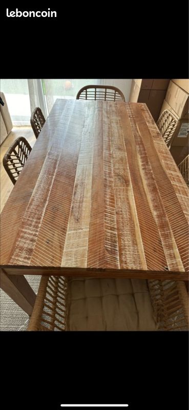 Table en bois massif maison du monde (image 3)