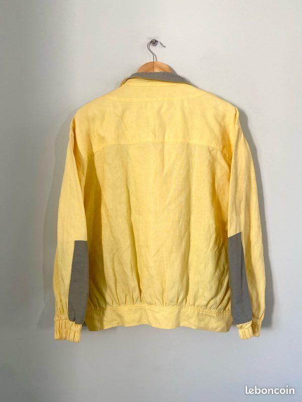 Veste Légère Jaune Vintage Exigences - Taille S - Style Doudoune - Occasion En Très Bon état