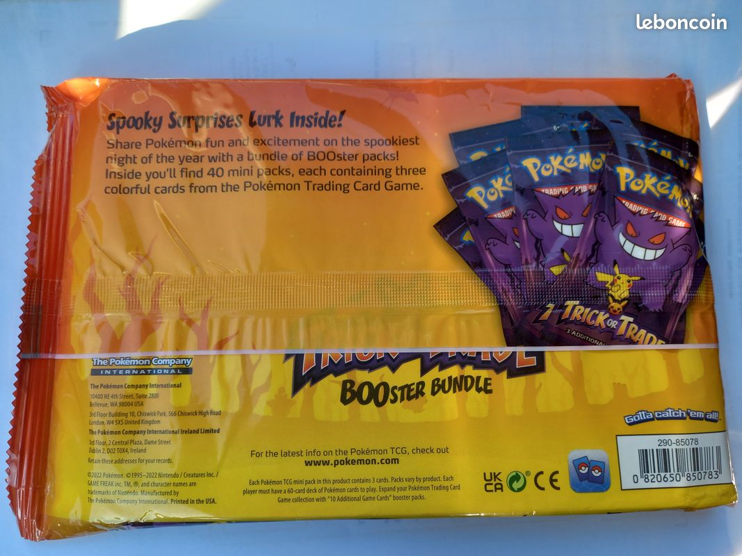 Sachet de 40 booster pokemon "Trick or Trade" Halloween (image 2)