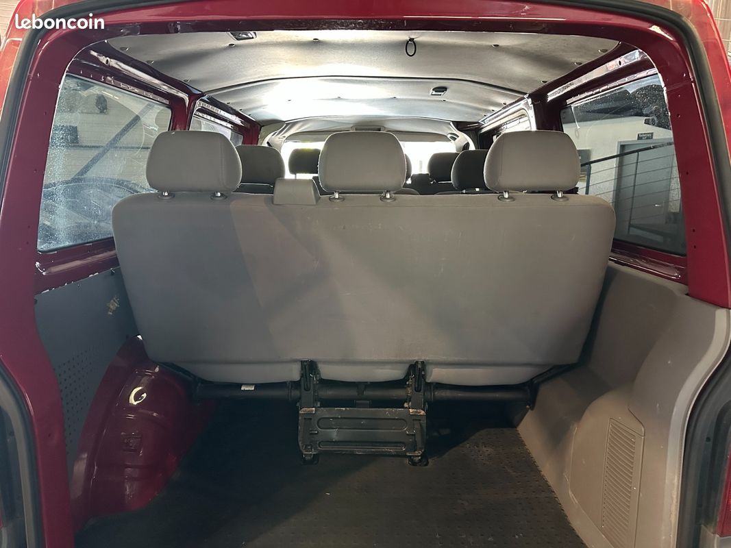 VOLKSWAGEN TRANSPORTER CHASSIS DBLE CAB DC 2.5 TDI 130 LONG 9 places - attelage - rien a prevoir (image 13)