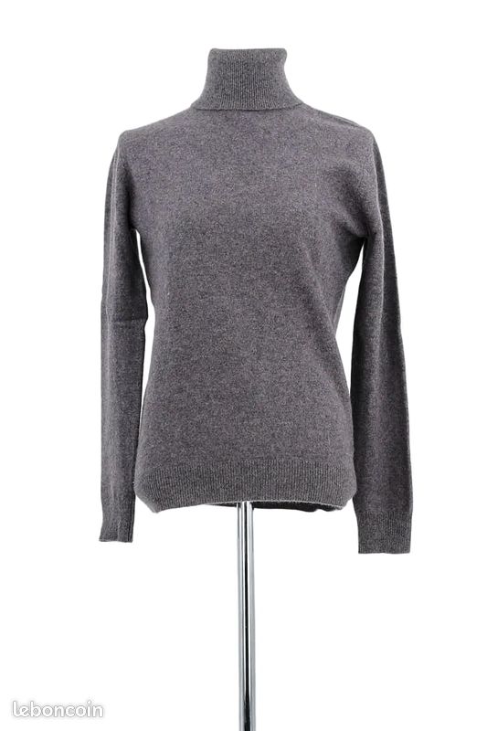Pull Femme En Cachemire KUJTEN - Taille L - Jaune - Occasion Parfait état
