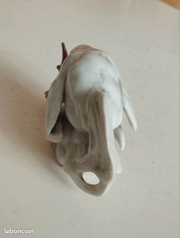 Porcelaine de Capodimonte poule et coq en action (image 4)