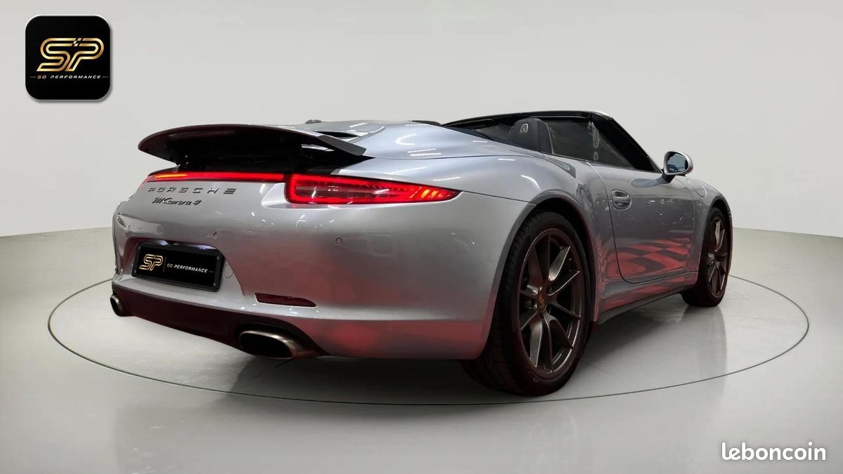 Porsche 911 991 Carrera 4 Cabriolet * Boîte Manuelle * 4x4 * Bose * Full Cuir * Mémoire * Sièges Ventilés (image 5)