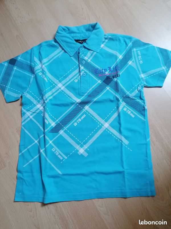 Polo turquoise Taille 12 ans (image 1)