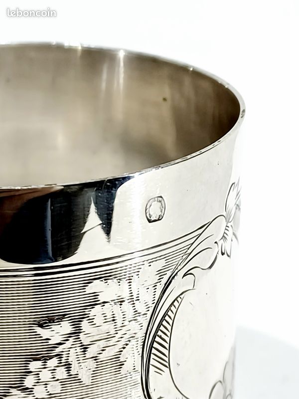 Rond de serviette PERLES Argent massif
