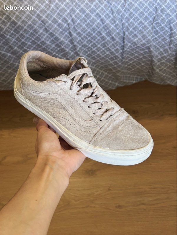 Vans Old Skool Beige Suede Vans Femme Daim Spartoo Vans Old Skool