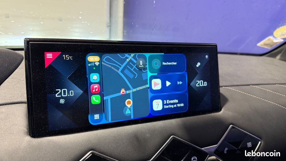 DS DS 3 Crossback BlueHDi 130ch Rivoli Automatique - Apple CarPlay - Caméras 360 - Feux LED - Cuir - Chaîne arbre à cames OK - Suivi complet constructeur - Son Focal - Régulateur adaptatif (image 16)