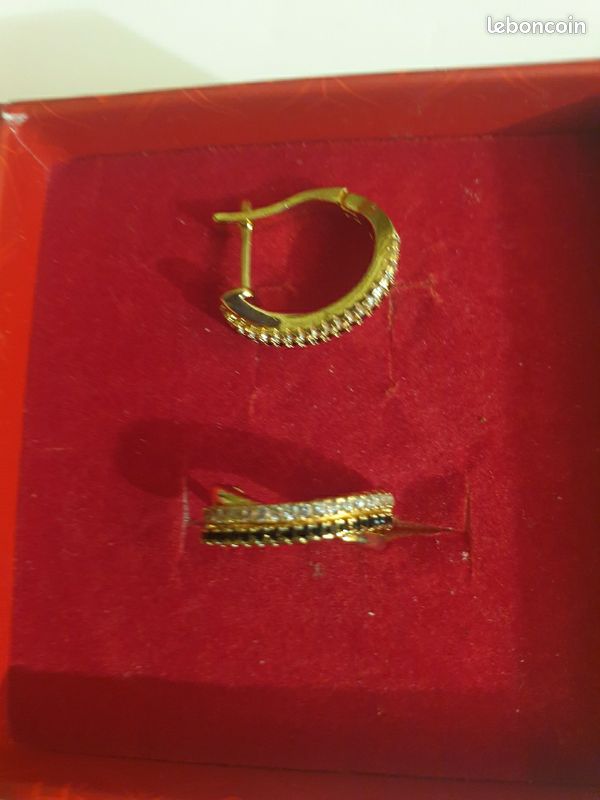 Créoles strass multicolor (image 1)