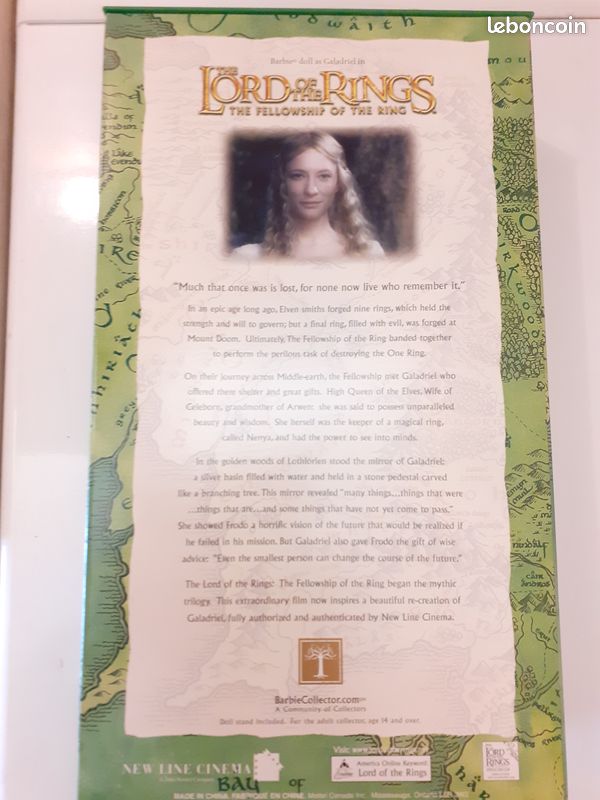 Poupée Barbie Collector Lord of the Rings - Galadriel H1179 (NRFB) (image 2)