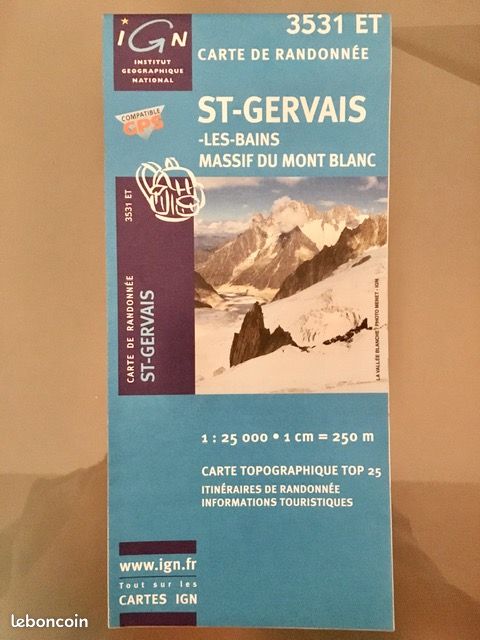 Carte IGN 3531 ET Saint Gervais neuve (image 1)
