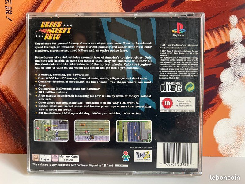 Gta 2 ps1 d'occasion - Jeux vidéo Gta 2 ps1 d'occasion - Jeux vidéo