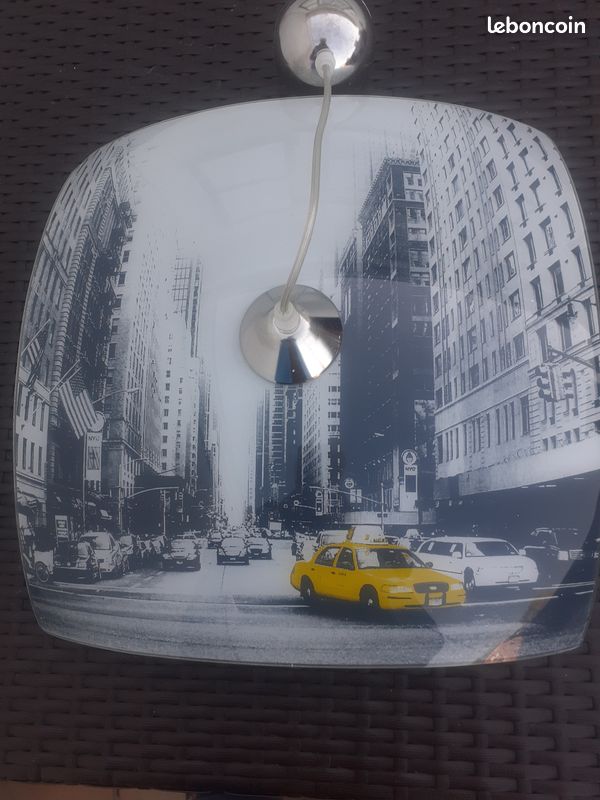 Lustre en verre New York (suspension) (image 4)