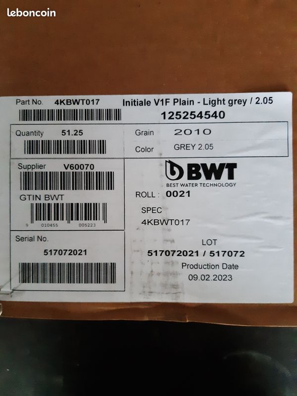 Liner gris clair PVC Arme ALKORPLAN (image 2)