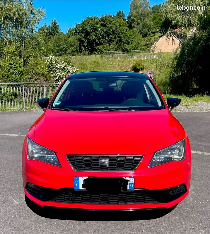 SEAT LEON 1.8 180cv FR DSG-Pack Aérodynamique - Radars AR-Clim auto-Sièges full cuir chauffant-Full LED-Régulateur-Navi-S&S (image 2)