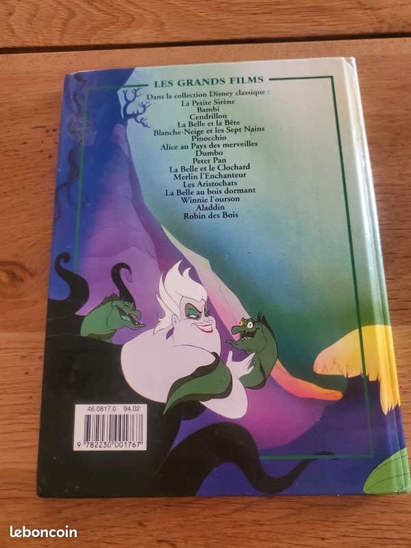 Livre enfant vintage Disney La petite sirène 1994 (image 2)