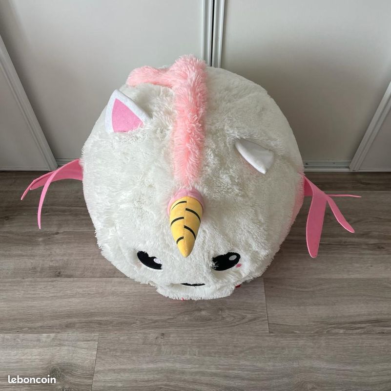 com-four® Balle rebondissante avec Motif Licorne - Balle rebondissante pour Les Enfants en Violet - Ballon Sauteur (01 pièce - Violet