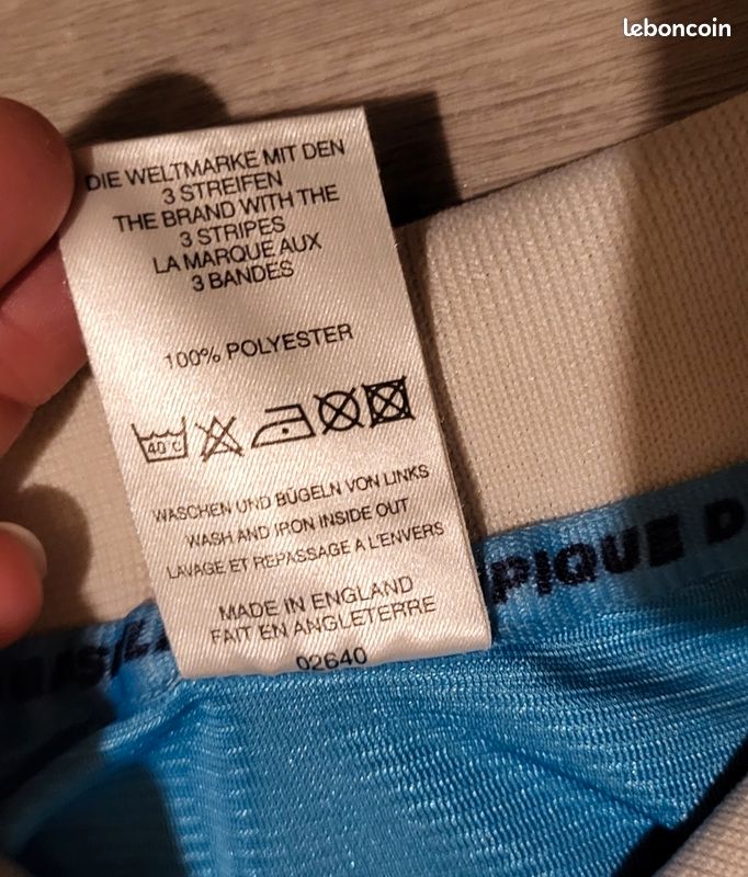 Maillot de foot vintage du centenaire de l'OM 1998-1999 Taille XL