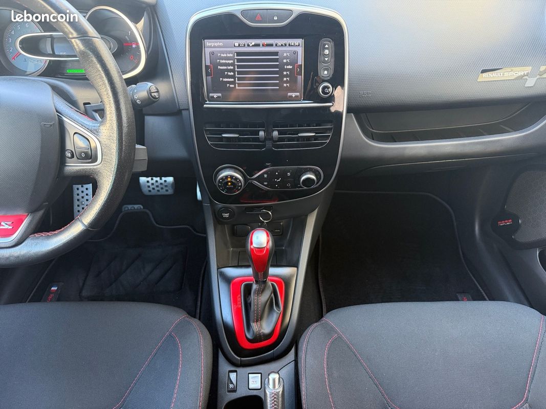 RENAULT CLIO IV 1.6 Turbo 220 Energy RS Trophy EDC RS Monitor Camera Garantie 12 mois (image 13)