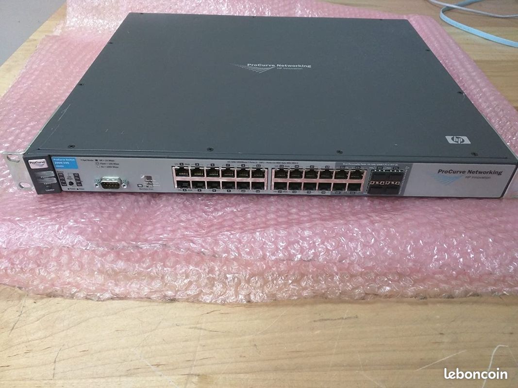 Stack 2 x HP ProCurve 2900-24G 24 ports - avec 2 SFP+ 10Gbps stacking inclus (image 1)