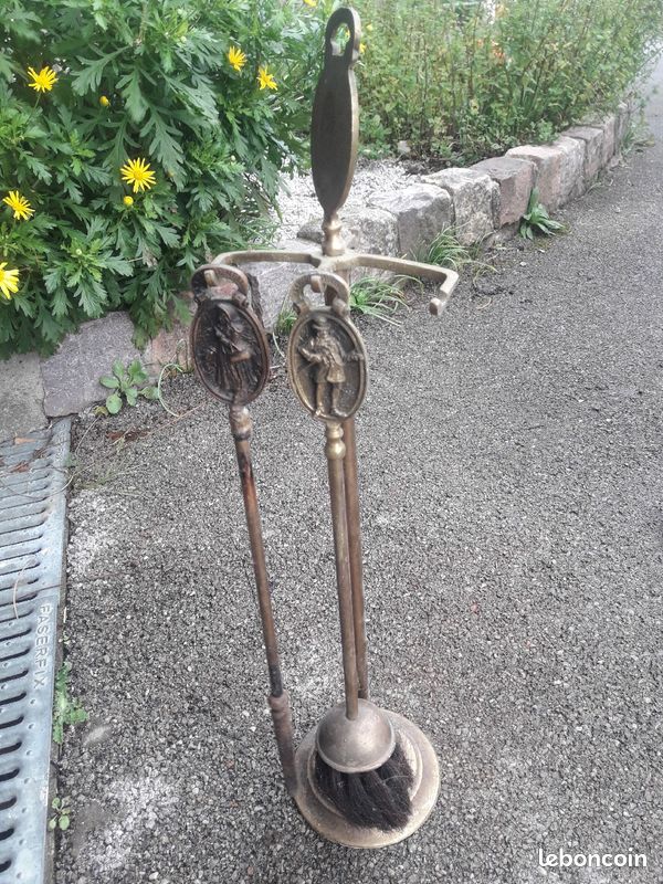 Lot d accessoires de cheminee de feu de bois (image 2)