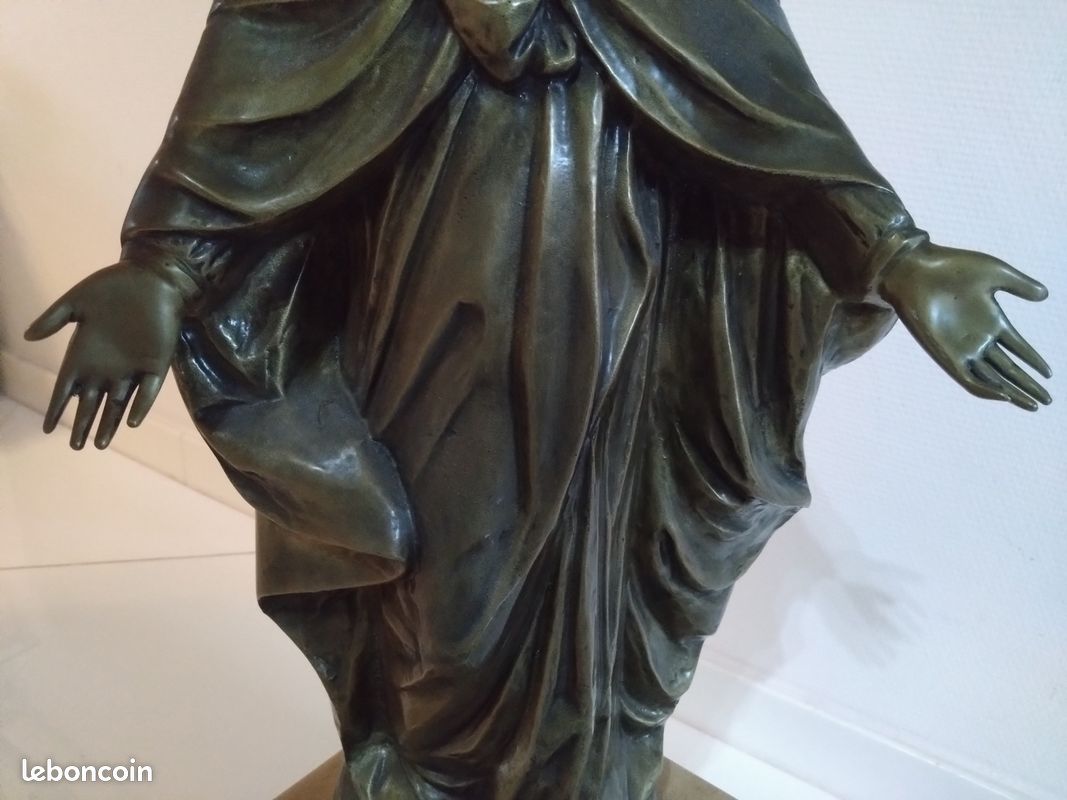 Statue XL de la vierge Marie en bronze (image 8)