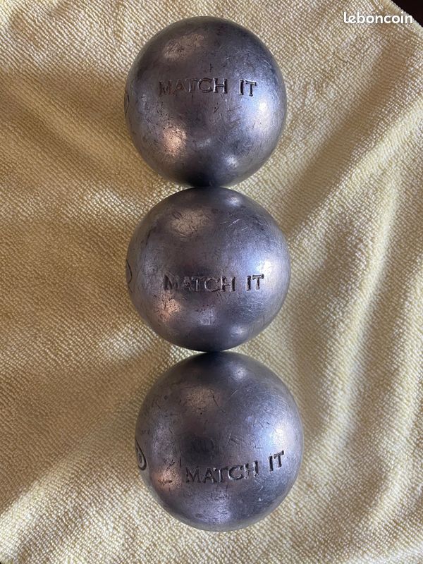 TRIPLETTE BOULES DE PÉTANQUE OBUT inox 110 2 étoiles ⭐ 72/705 - Sport & Plein air