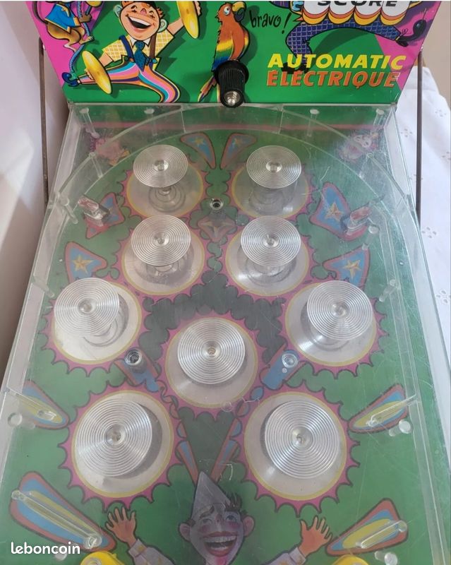 Flipper Automatique DING-BALL France Jouets - Années 50-60, Vintage, Occasion