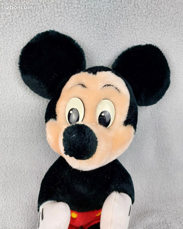 VINTAGE peluche MICKEY WALT DISNEY CHARACTERS Made in USA environ 30 cm