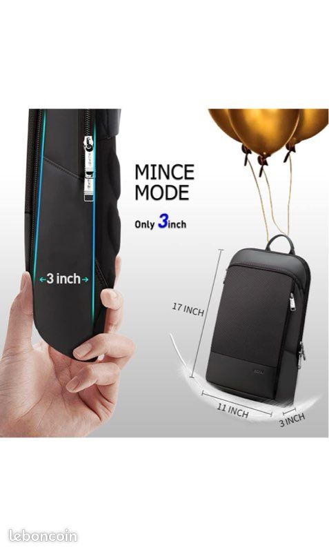 Bopai Sac Ã Dos Pour Pc 15 Pouces Sac à Dos Ordinateur Portable 15