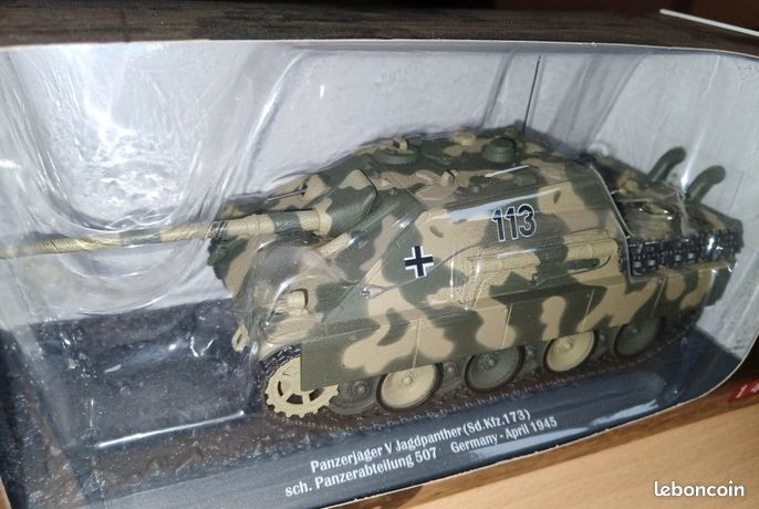Miniature 1/43 Char Jagdpanther Sd.Kfz 173 – Sch.Pz.Abt 507, Allemagne 1945, Neuf