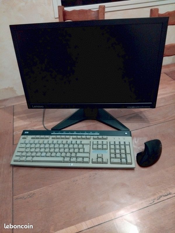 Ordinateur PC bureau + écran + clavier (image 2)