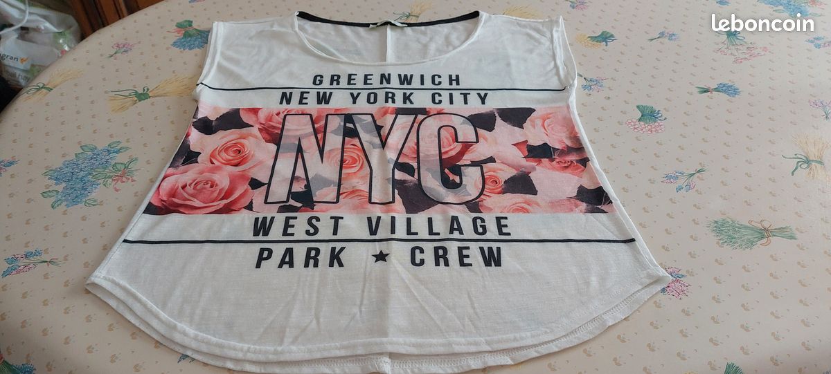 T-shirt femme manches courtes GEMO ( Taille M ) (image 3)