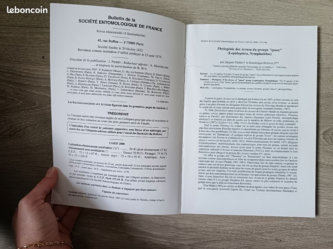 Bulletin de la société entomologique de France Volume 113 (2) juin 2008 (image 8)