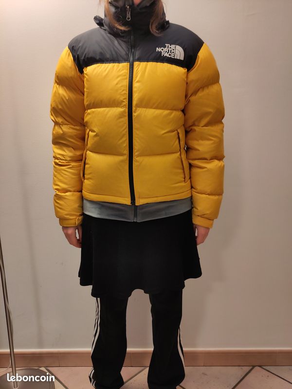 Veste Doudoune Doudoune Jaune Et Noir The North Face Doudoune Sans