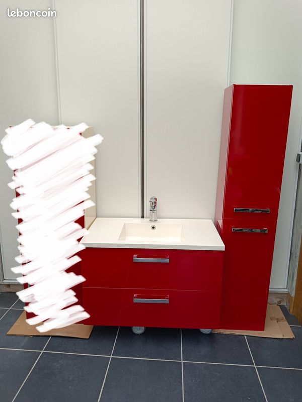 Meuble salle de bain + miroir (image 1)