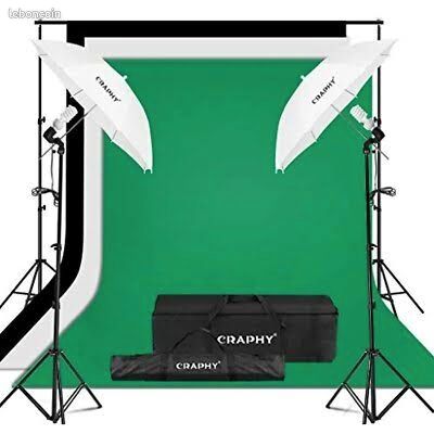 Kit Studio Photo Complet CRAPHY CPS-011 – État Neuf (image 1)