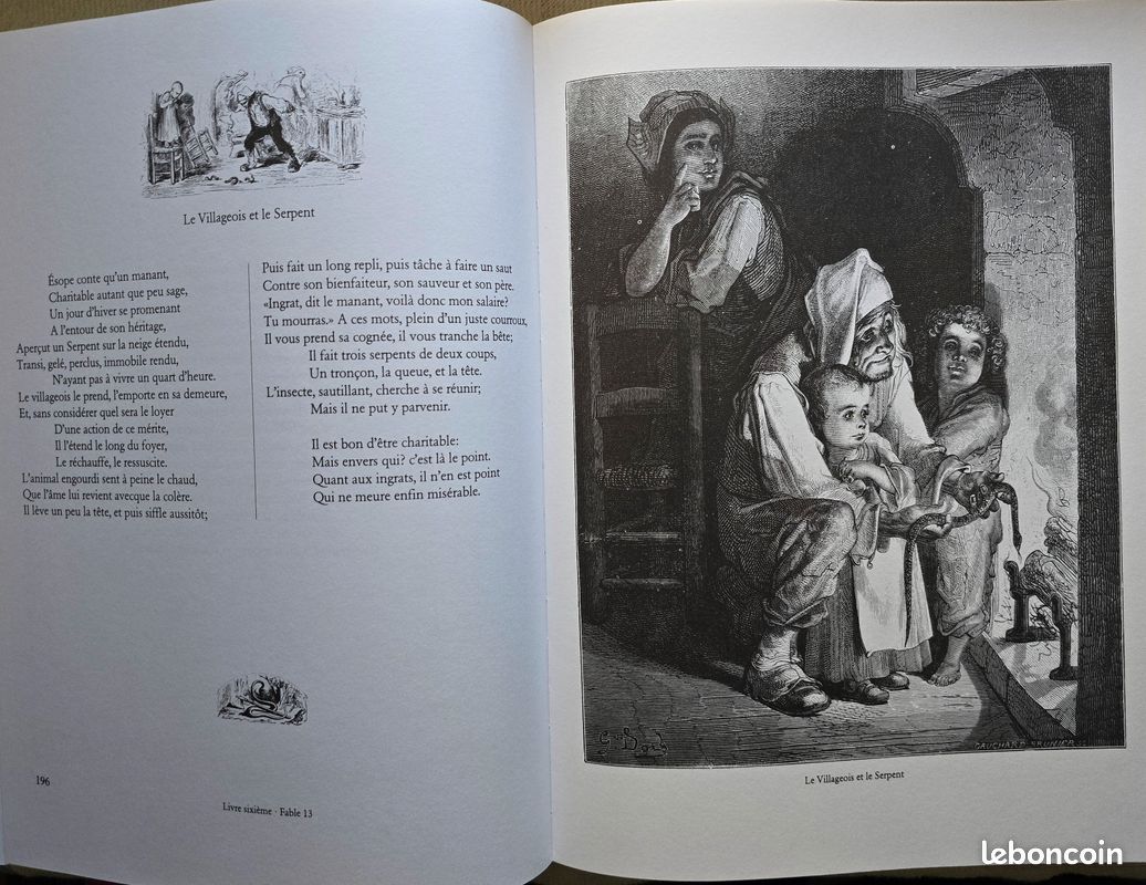 Fables de La Fontaine Par Jean de La Fontaine 320 illustrations de Gustave  Doré - Livres