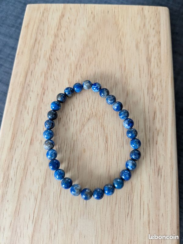 Bracelet de lithothérapie Lapis Lazulis 6mm (image 2)